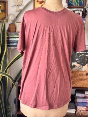 CUTS Curve Hem Mens XL Pima Cotton Shirt Mauve